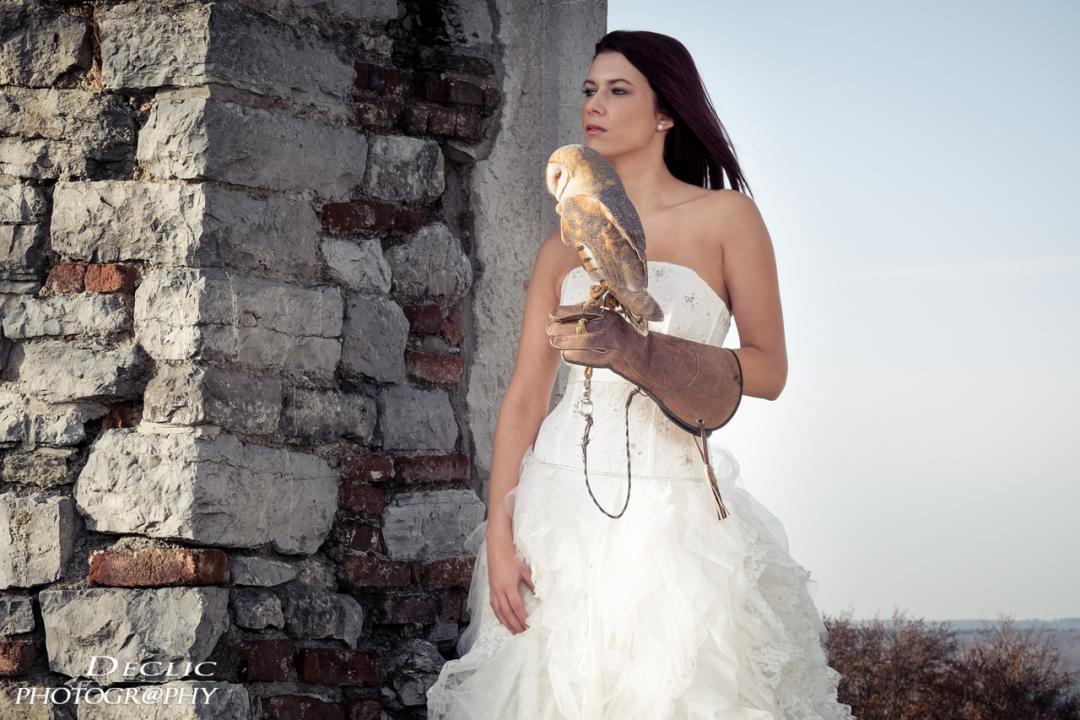 bird of prey wedding dress